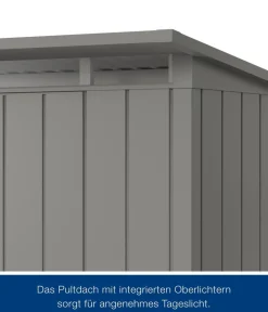 Hörmann Gartenhäuser & Gerätehäuser > Metallgerätehaus Juno JPD6 M-Sk Motiv Modern, ca. B229/H232/T310 cm