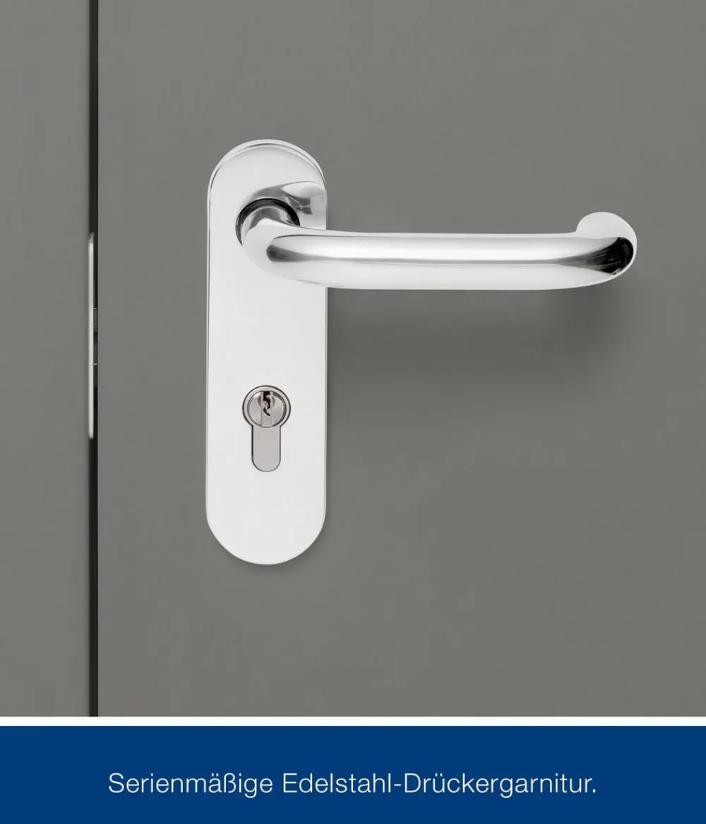 Hörmann Metallgerätehaus Juno JPD12 L-Sk Motiv Design, ca. B325/H224/T262 cm Graualuminium Sale