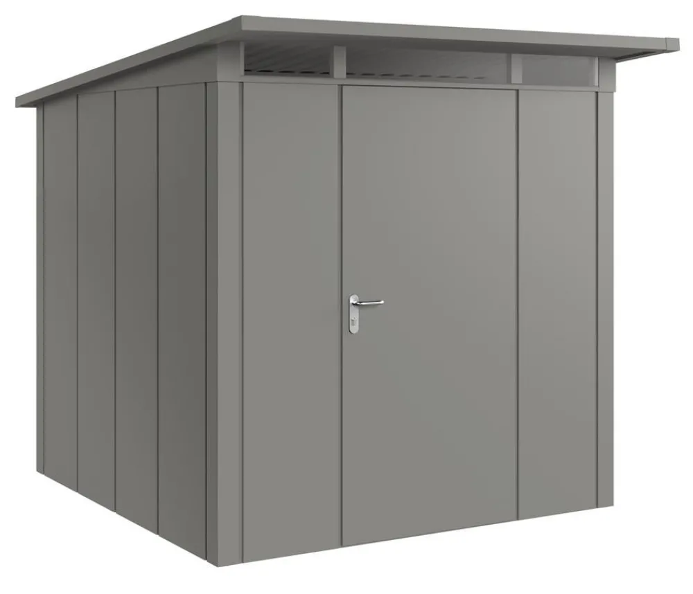 Hörmann Metallgerätehaus Juno JPD5 L-Sk Motiv Design, ca. B229/H224/T262 cm Graualuminium Sale