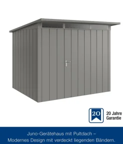 Hörmann Metallgerätehaus Juno JPD9 M-Sk Motiv Modern, ca. B277/H224/T262 cm Graualuminium Sale