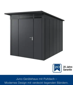 Hörmann Gartenhäuser & Gerätehäuser > Metallgerätehaus Juno JPD6 L-Sk Motiv Design, ca. B229/H232/T310 cm