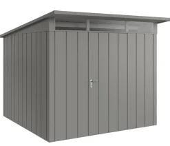 Hörmann Gartenhäuser & Gerätehäuser - Metallgerätehaus Juno JPD10 M-Sk Motiv Modern, ca. B277/H232/T310 cm Graualuminium