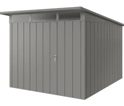 Hörmann Gartenhäuser & Gerätehäuser > Metallgerätehaus Juno mit Lichtband & Doppeltür JFD4 2116 M-Sk, ca. B229/H239/T181 cm