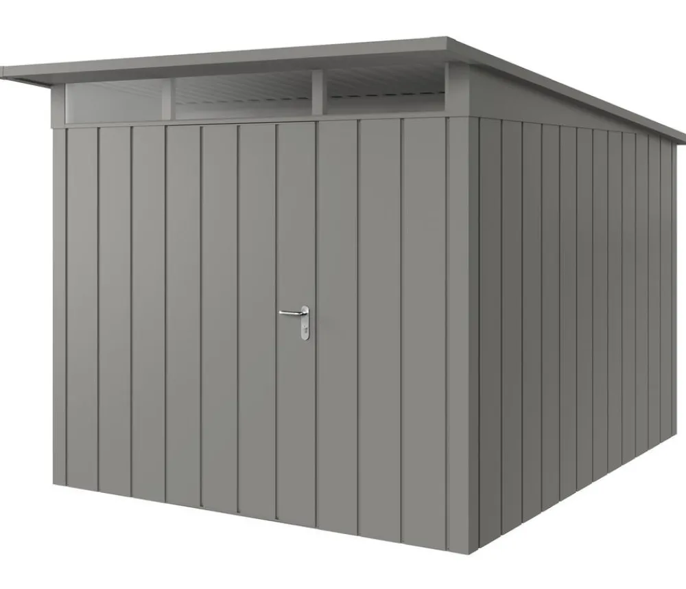Hörmann Gartenhäuser & Gerätehäuser > Metallgerätehaus Juno mit Lichtband & Doppeltür JFD4 2116 M-Sk, ca. B229/H239/T181 cm