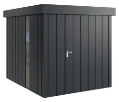 Hörmann Gartenhäuser & Gerätehäuser > Metallgerätehaus Juno JFD6 M-Sk Motiv Modern bodentiefes Fenster, ca. B229/H222/T277 cm