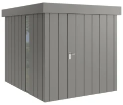 Hörmann Gartenhäuser & Gerätehäuser > Metallgerätehaus Juno JFD6 M-Sk Motiv Modern bodentiefes Fenster, ca. B229/H222/T277 cm