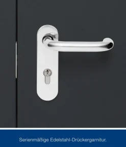 Hörmann Gartenhäuser & Gerätehäuser - Metallgerätehaus Juno JPD14 L-Sk Motiv Design, ca. B325/H232/T358 cm Anthrazit