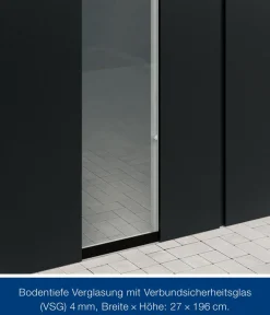 Hörmann Gartenhäuser & Gerätehäuser - Metallgerätehaus Juno JFD14 L-Sk Motiv Design bodentiefes Fenster mit Doppeltür, ca. B325/H222/T325 cm Anthrazit