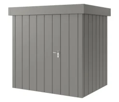 Hörmann Gartenhäuser & Gerätehäuser - Metallgerätehaus Juno JFD4 M-Sk Motiv Modern, ca. B229/H222/T181 cm Graualuminium