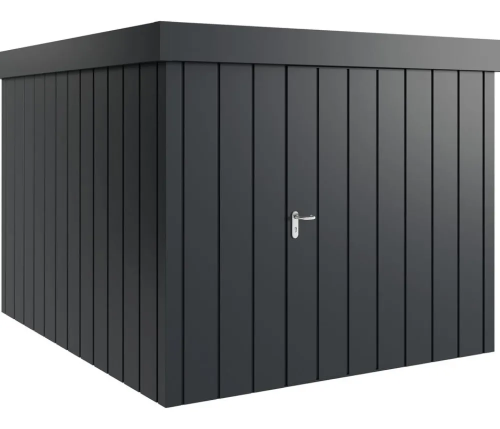 Hörmann Gartenhäuser & Gerätehäuser - Metallgerätehaus Juno JFD11 M-Sk Motiv Modern, ca. B277/H222/T325 cm Anthrazit