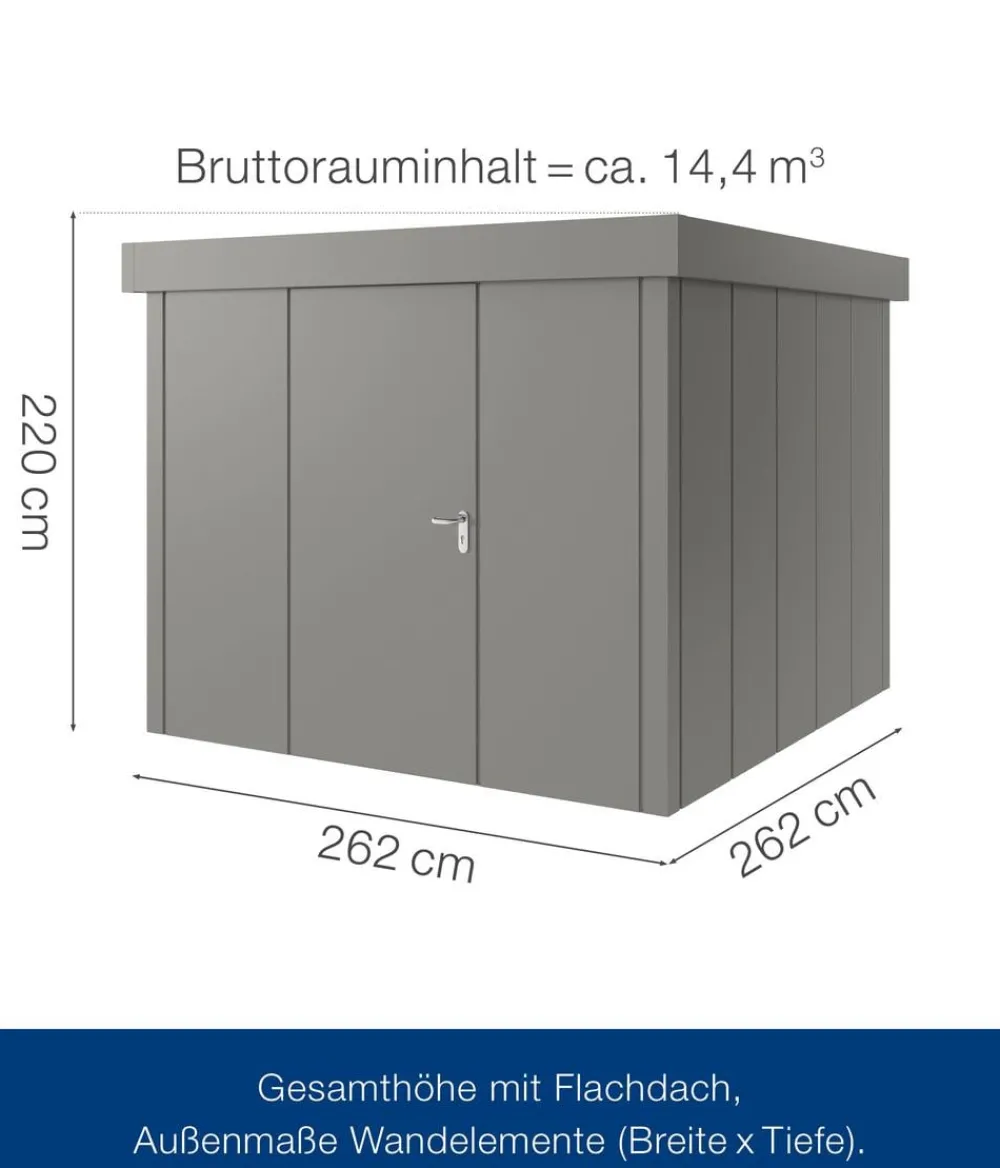 Hörmann Metallgerätehaus Juno JFD10 L-Sk Motiv Design, ca. B277/H222/T277 cm Sale