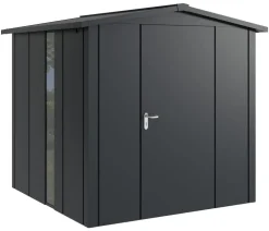 Hörmann Metallgerätehaus Juno JSD5 L-Sk Motiv Design bodentiefes Fenster, ca. B237/H223/T229 cm Anthrazit Discount