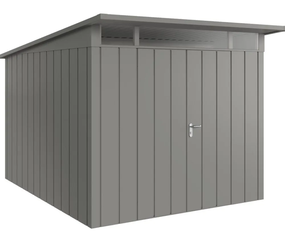 Hörmann Metallgerätehaus Juno JPD11 M-Sk Motiv Modern mit Doppeltür, ca. B277/H232/T358 cm Graualuminium Sale