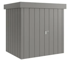 Hörmann Gartenhäuser & Gerätehäuser > Metallgerätehaus Juno JFD4 M-Sk Motiv Modern mit Doppeltür, ca. B229/H222/T181 cm