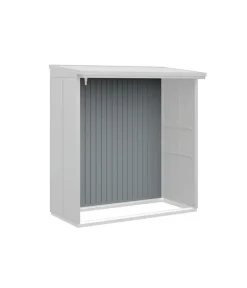 Hörmann Rückwand für Berry-Kaminholzregal Typ 2, ca. B188/H177,7 cm Fenstergrau Clearance
