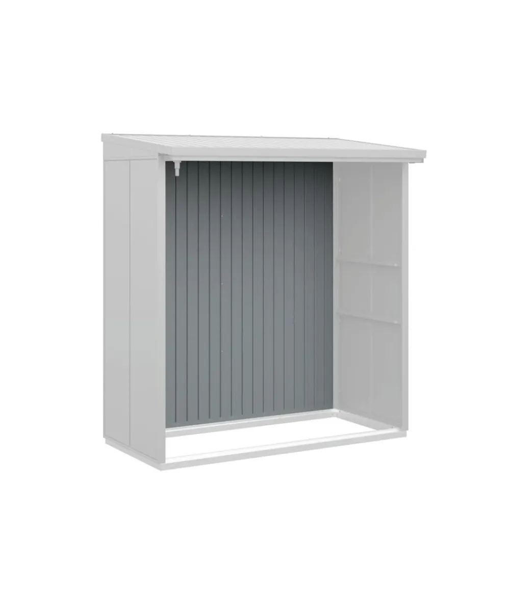 Hörmann Rückwand für Berry-Kaminholzregal Typ 2, ca. B188/H177,7 cm Fenstergrau Clearance