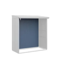 Hörmann Kaminholzregale - Rückwand für Berry-Kaminholzregal Typ 2, ca. B188/H177,7 cm Taubenblau
