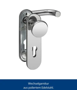 Hörmann Fenster & Türen - Wechselgarnitur PZ-Ausführung Edelstahl poliert Silber