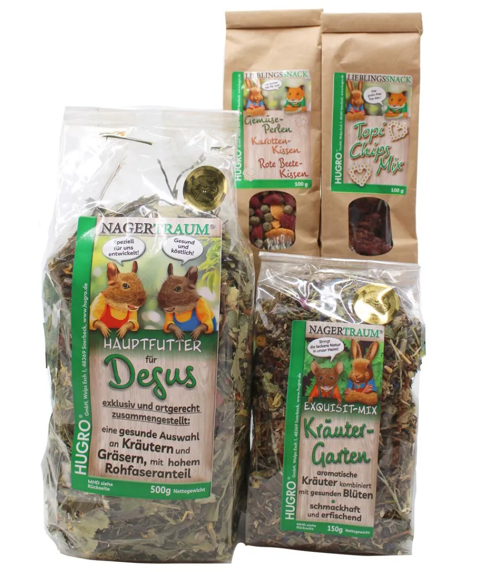 HUGRO® Nagersnacks > Degu-Box, 4-teilig