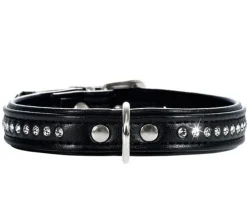 HUNTER® Hundehalsband Modern Art Luxus, Schwarz New