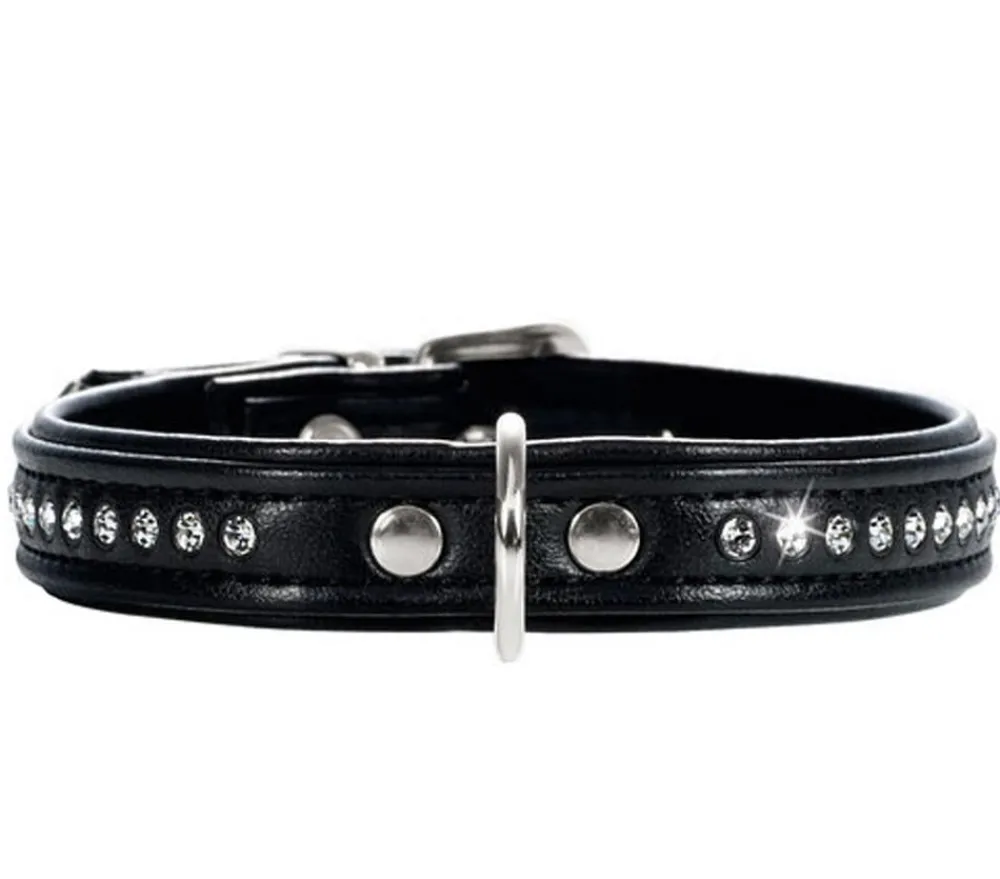 HUNTER® Hundehalsbänder & Geschirre - Hundehalsband Modern Art Luxus, Schwarz