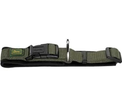 HUNTER® Hundehalsbänder & Geschirre - Hundehalsband Neopren Vario Plus Dunkelgrün