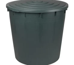 ICS Kunststoff-Deckel für Regentonne 500 l, rund, Dunkelgrün Outlet