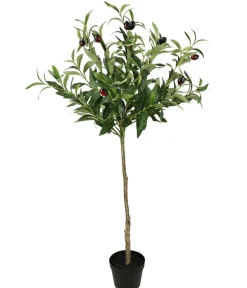 I.GE.A Kunstpflanzen - . Kunstpflanze Olivenbaum mit en Oliven, im Topf, ca. H80 cm