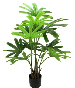 I.GE.A Kunstpflanzen - . Kunstpflanze Palme Rhapis im Topf, ca. H88 cm