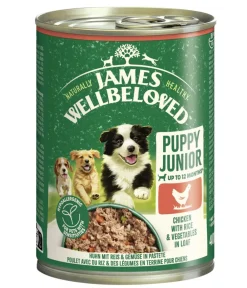 JAMES WELLBELOVED™ James Wellbeloved Nassfutter für Hunde Puppy Junior, Huhn in Pastete Clearance