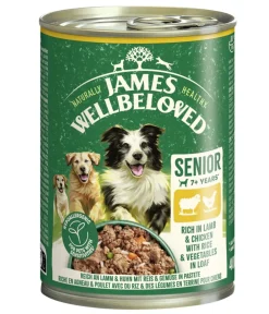 JAMES WELLBELOVED™ Nassfutter Hund - James Wellbeloved Nassfutter für Hunde Senior, Lamm & Huhn in Pastete