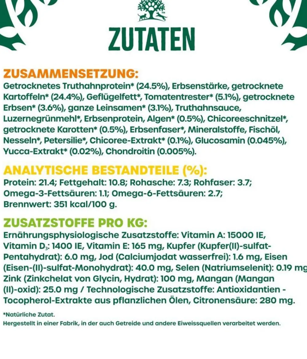 JAMES WELLBELOVED™ Trockenfutter Hund - James Wellbeloved Trockenfutter für Hunde Grainfree Adult, Truthahn & Gemüse