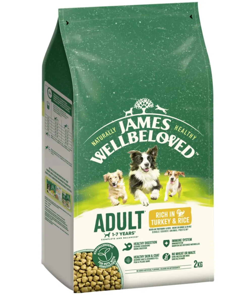 JAMES WELLBELOVED™ Trockenfutter Hund - James Wellbeloved Trockenfutter für Hunde Adult, Truthahn & Reis