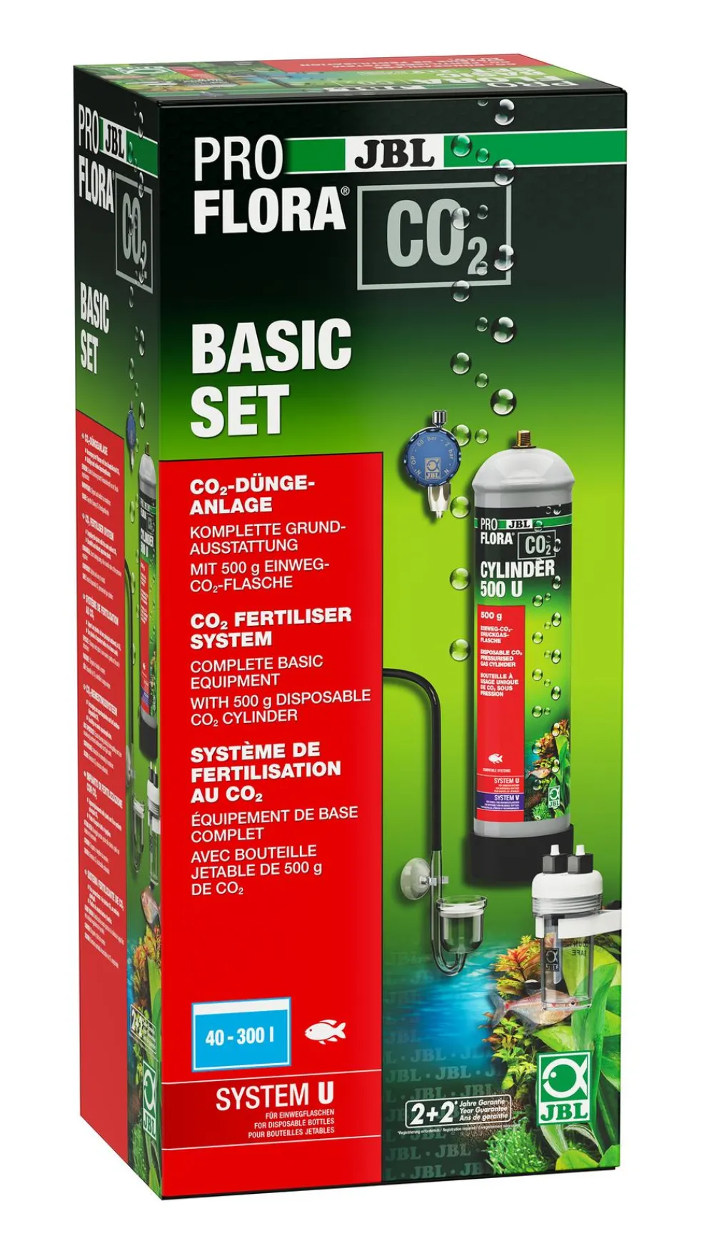 JBL Mehr Pflege & Technik|Pflanzenpflege - PROFLORA CO2 Basic Set System U, 40-300 l