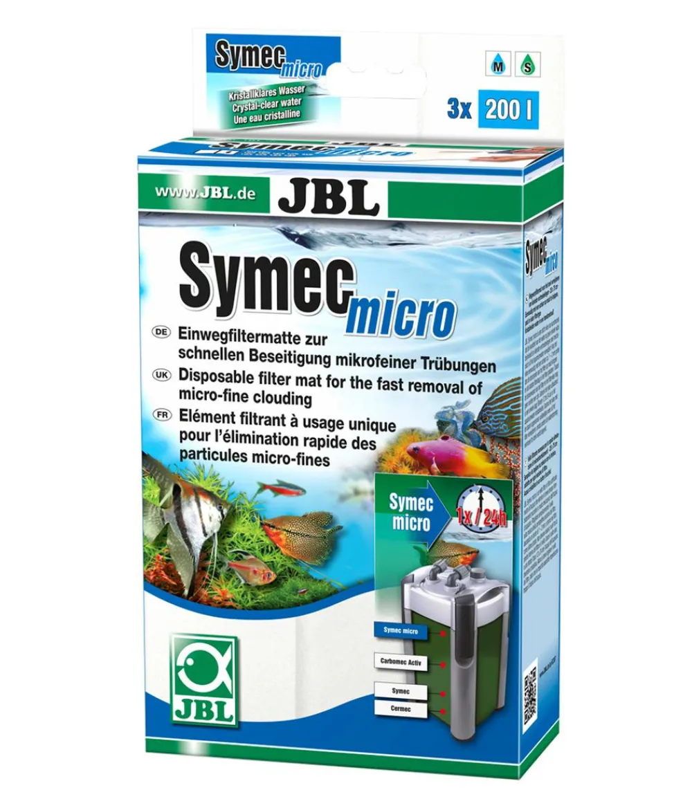 JBL Mehr Aquarium Zubehör - SymecMicro Einwegfiltermatte für Aquarium-Filter