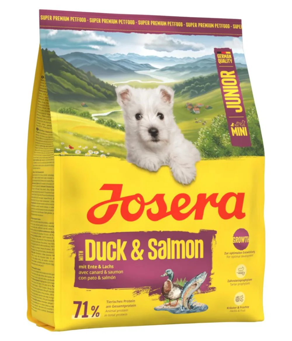 Josera Trockenfutter Hund > Trockenfutter für Hunde Mini Junior, Ente & Lachs