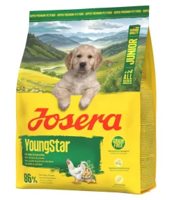 Josera Trockenfutter Hund - Trockenfutter für Hunde YoungStar Junior, Huhn & Kartoffel