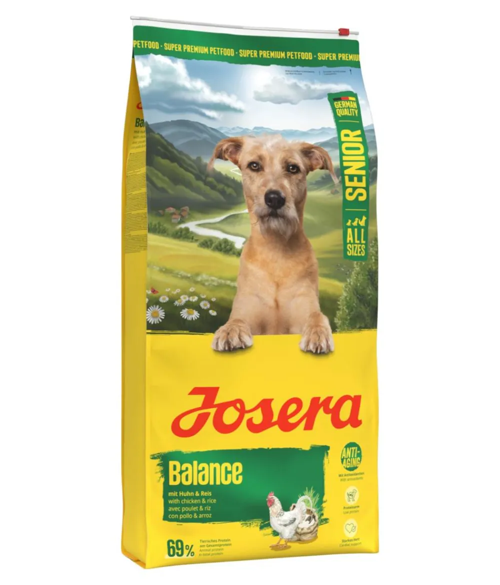 Josera Trockenfutter Hund - Trockenfutter für Hunde Balance Senior, Huhn & Reis