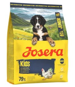 Josera Trockenfutter für Hunde Kids Medi/Maxi Junior, Huhn & Reis New