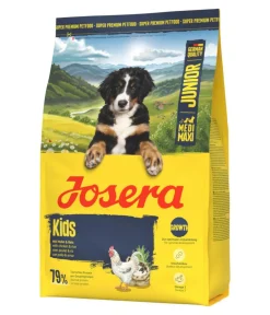 Josera Trockenfutter Hund - Trockenfutter für Hunde Kids Medi/Maxi Junior, Huhn & Reis