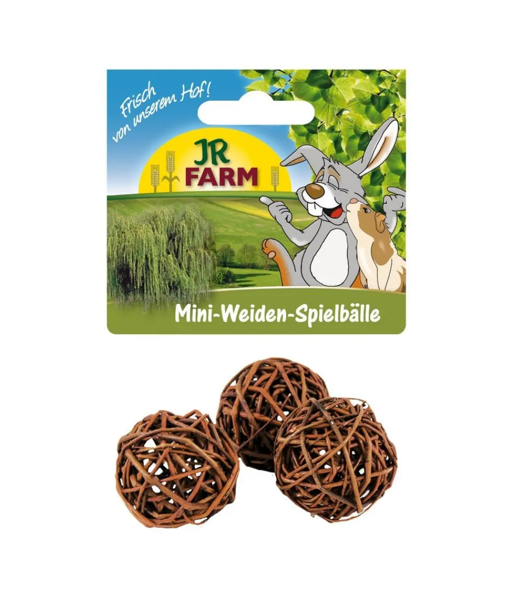 JR FARM Nagerspielzeug|Nagersnacks - Nagerspielzeug Mini Weiden-Spielbälle
