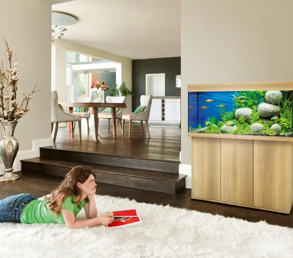 JUWEL® AQUARIUM Aquarium Komplettsets - Kombination Rio 180 LED, 180 l, ca. B101/H123/T41 cm Hellbraun