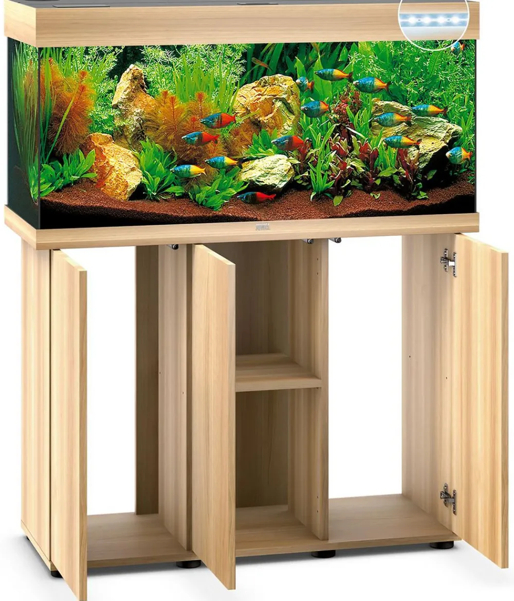 JUWEL® AQUARIUM Aquarium Komplettsets - Kombination Rio 180 LED, 180 l, ca. B101/H123/T41 cm Hellbraun