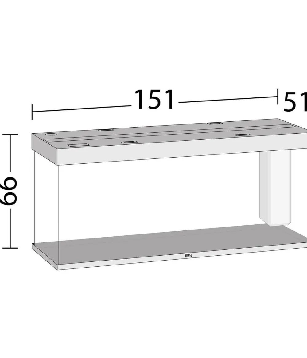 JUWEL® AQUARIUM Einzel Aquarien - Rio 450 LED Hellbraun