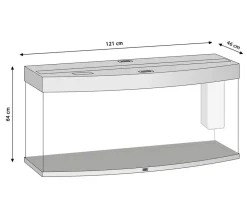 JUWEL® AQUARIUM Einzel Aquarien - Vision 260 LED Weiß