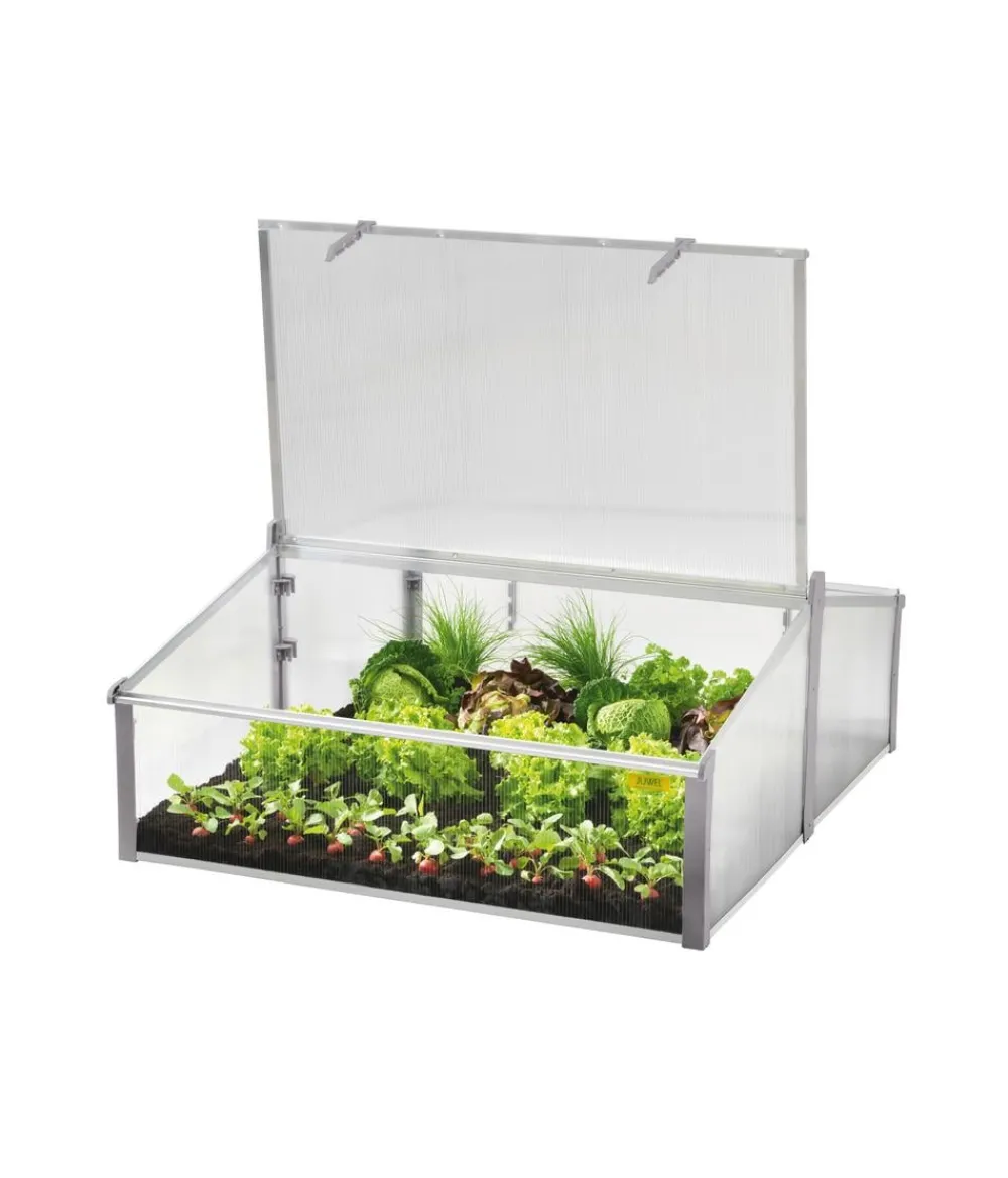 Juwel Doppelfrühbeet Easy Fix, ca. B100/H40/T120 cm Transparent Hot