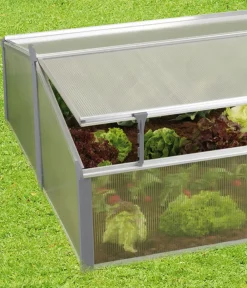 Juwel Doppelfrühbeet Easy Fix, ca. B100/H40/T120 cm Transparent Hot