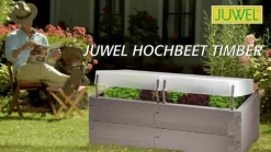 Juwel Hochbeete & Frühbeete - Hochbeet Timber Grund-Set, ca. B130/H20/T60 cm Grau
