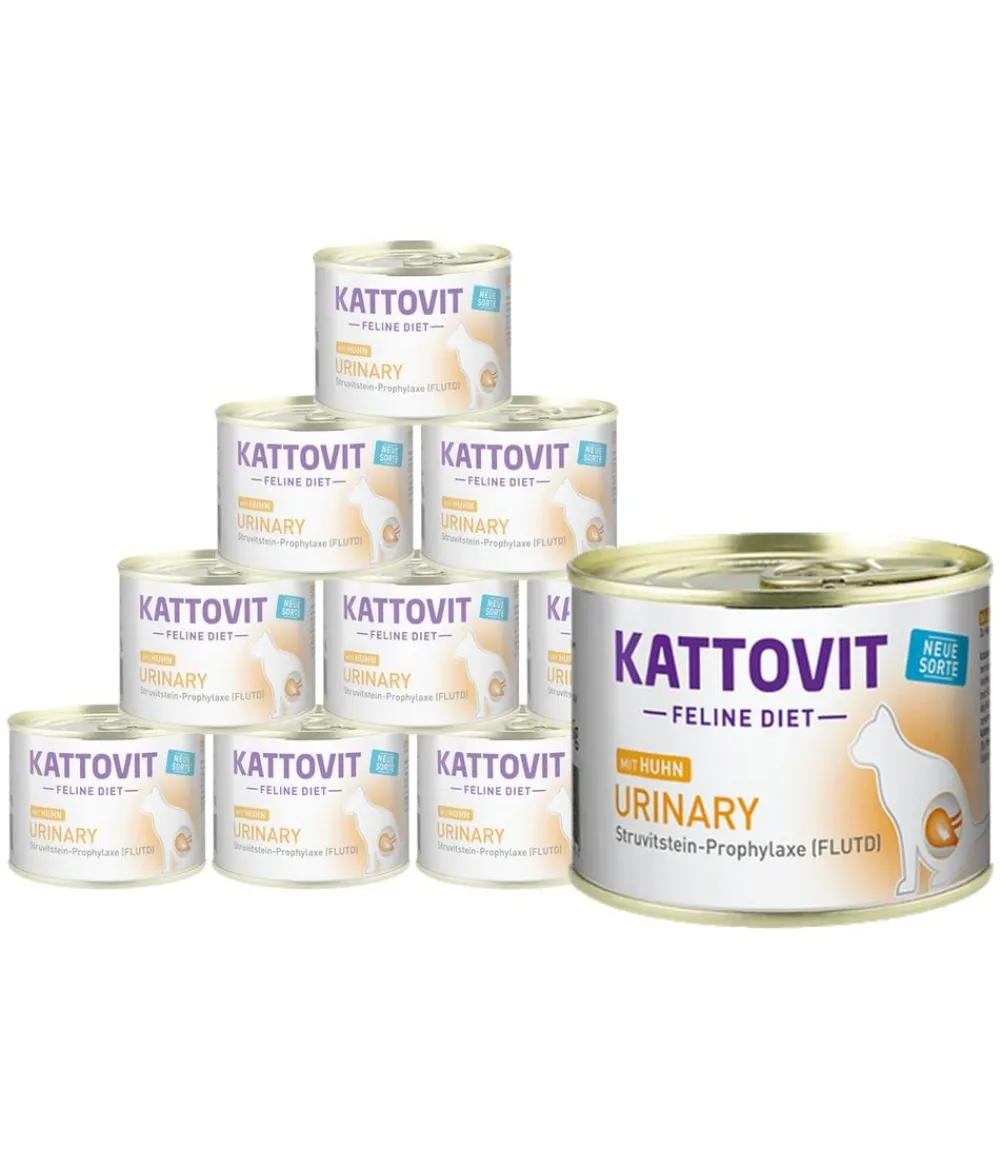 KATTOVIT Feline Diet Nassfutter für Katzen Urinary, 12 x 185 g New