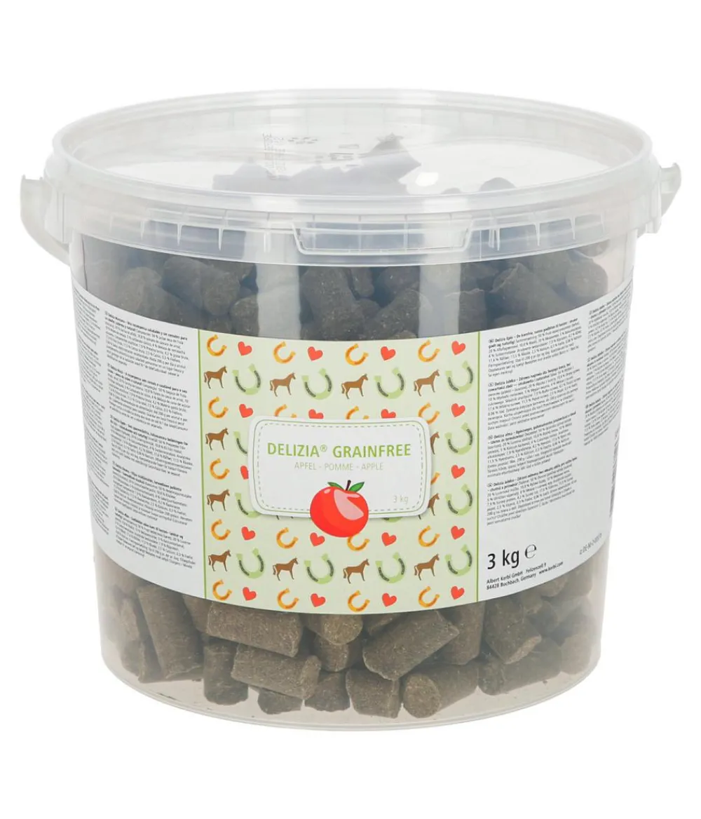 Kerbl Delizia Pferdeleckerlies - ® Pferdeleckerli Belohnungswürfel GrainFree, 3 kg